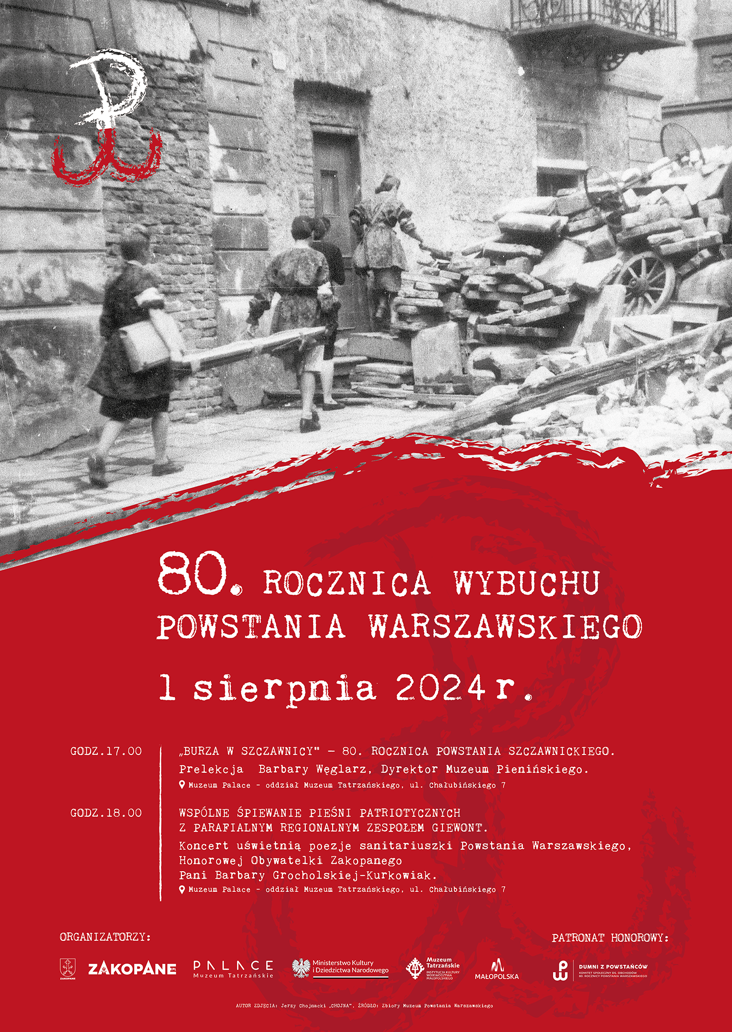 Program obchodów 80. rocznicy wybuchu powstania warszawskiego.